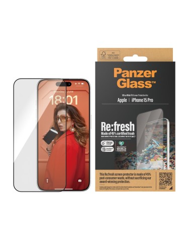 icecat_PanzerGlass Screen Protector Recycled Glass clear iP 15 Pro, 2822