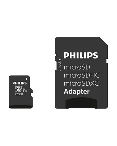 icecat_Philips MicroSDXC Card     128GB Class 10 UHS-I U1 incl. Adapter, FM12MP45B 00