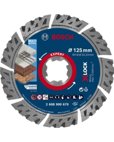 icecat_Bosch EXPERT X-LOCK Multi Material 125 x 22,23 x 2,4 x 12, 2608900670