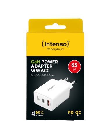 icecat_INTENSO Power Adapter W65ACC GaN weiß 2x USB-C 1x USB-A 65W, 7806512