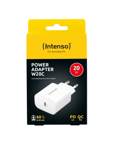 icecat_INTENSO Power Adapter W20C weiß 1x USB-C 20W, 7802012