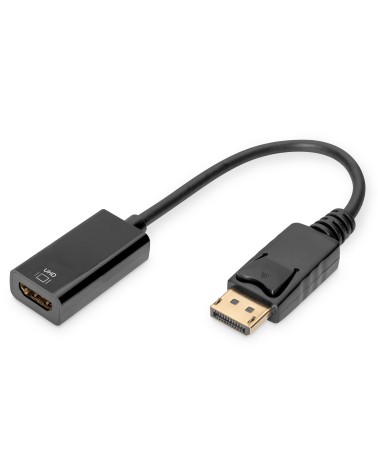 icecat_Digitus Aktives DisplayPort auf HDMI Konverter  20cm gold schw., AK-340415-002-S