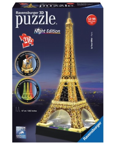 icecat_Ravensburger 3D Puzzle-Bauwerke Eiffelturm bei Nacht, 12579