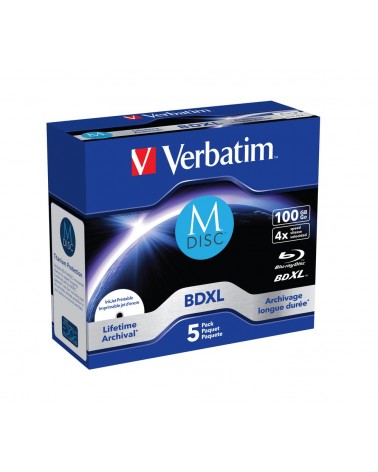 icecat_Verbatim M-DISC BD-R XL 100GB 4x, 5er Jewelcase Wide Inkjet printable (43834), 43834