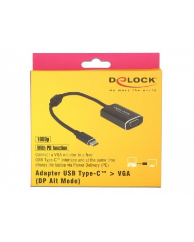 icecat_Delock Adapter USB Type-C  VGA mit PD Funktion, 62989