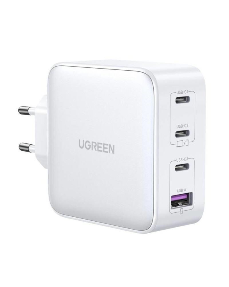 6941876213375 - 15337 USB-A+3xUSB-C 100W GaN Tech Fast Wall Charger EU White 15337 6941876213375