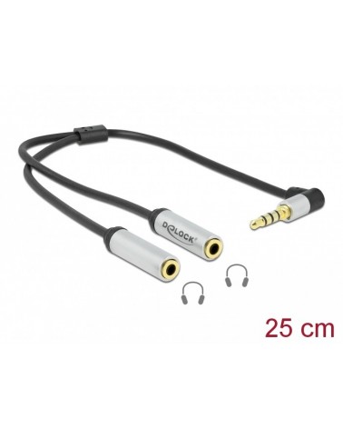 icecat_Delock Audio Splitter Klinkenstecker 3,5mm  2x Klinkenbuchse 3,5mm, Y-Kabel, 66438