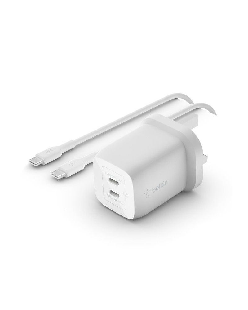 icecat_BELKIN BOOST Charge 65W Dual PD USB-C + 2m Kabel WCH013vf2MWH-B6, WCH013VF2MWH-B6