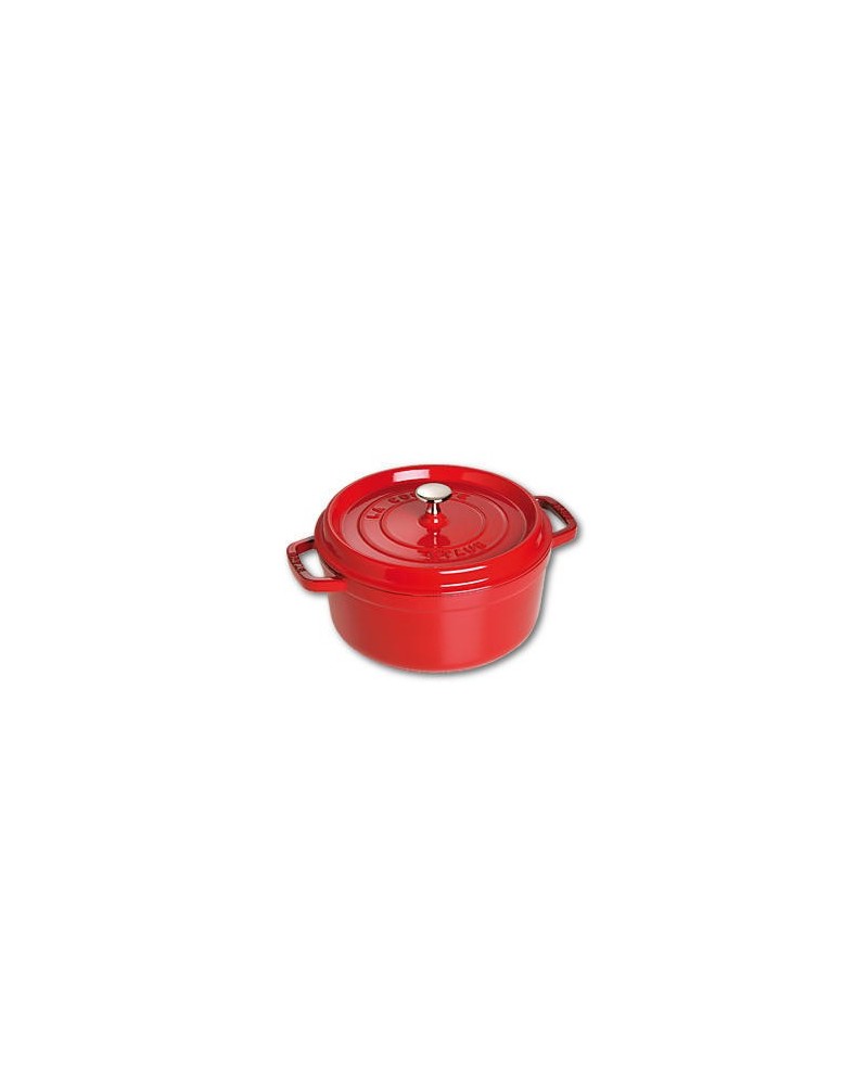 icecat_Staub La Cocotte 24cm rund, Kirsch-rot, Gusseisen, 40509-835-0