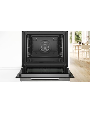 icecat_BOSCH Serie 8, Einbau-Backofen, 60 x 60cm, Schwarz [ EEK  A+   Skala A+++ bis D ], HBG7741B1