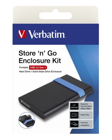 icecat_VERBATIM Secure Enclosure Kit Keypad Access 2,5  USB 3.2 Gen 1, 53106