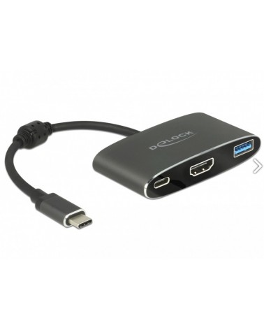 icecat_Delock Adapter USB-C (Stecker)  HDMI + USB-A 3.1 Gen1 + USB-C (Buchse), 62991