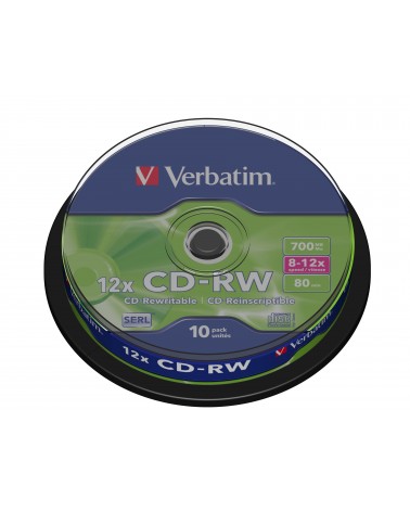 icecat_VERBATIM CD-RW 80Min 700MB 8-12x Cakebox(10 Disc), 10-020-109