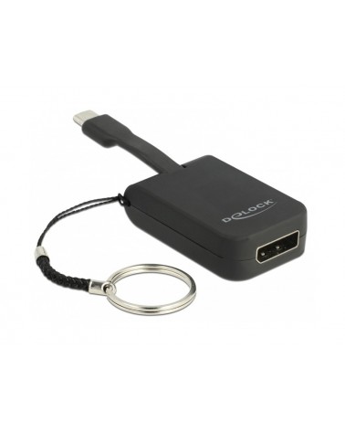 icecat_Delock Schlüsselanhänger USB C  DisplayPort 4K 60Hz, Adapter, 63940