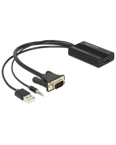 icecat_Delock Adapter VGA + Audio zu HDMI mit Kabel, 62597