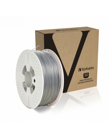 icecat_VERBATIM 3D Printer Filament PLA 1,75 mm 1 kg silver metal grey, 55319