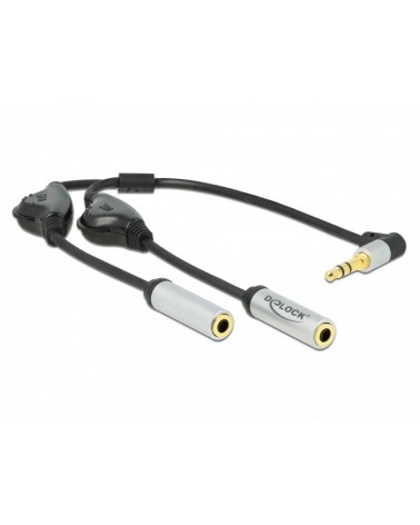 icecat_Delock Audio Splitter Klinkenstecker 3,5mm  2x Klinkenbuchse 3,5mm, Y-Kabel, 66434