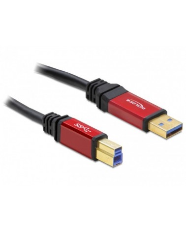 icecat_Delock Kabel USB 3.0  rot Premium A-B Stecker Stecker 3,0m DL, 82758