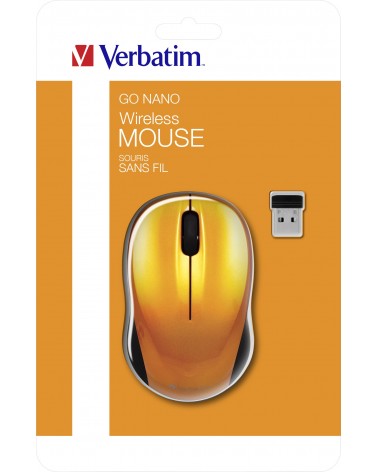 icecat_Verbatim USB Maus Go Nano Wireless volcanic orange retail, 49045