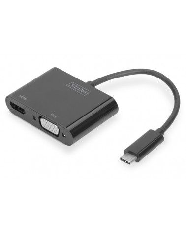 icecat_ASSMANN DIGITUS USB Type-C™ - HDMI + VGA Adapter Full HD, DA-70858