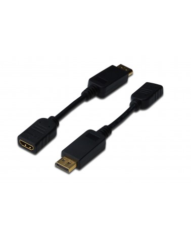 icecat_ASSMANN DIGITUS DisplayPort Adapterkabel DP-HDMITyp A 0.15m DP1.1a sw., AK-340400-001-S