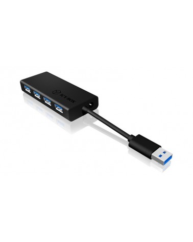 icecat_ICY BOX Hub  4-Port IcyBox USB 3.0 IB-AC6104-B Aluminium Gehäuse (b) retail, IB-AC6104-B