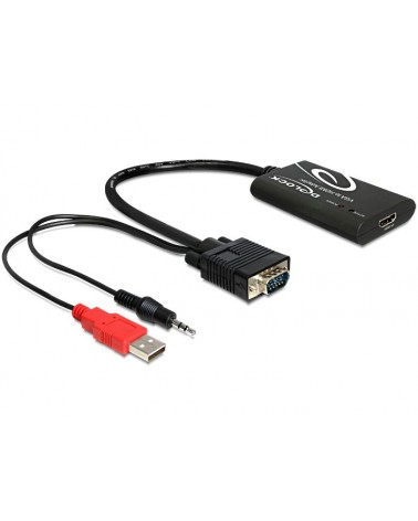 icecat_Delock Adapter VGA + Audio zu HDMI mit Kabel, 62408