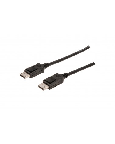 icecat_ASSMANN DisplayPort Kabel  3.0m Verriegelung  Ultra HD 4K sw., AK-340100-030-S