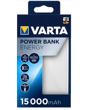icecat_Varta Power Bank Energy 15000 15.000mAh, 2xUSB A, 1xUSB C, 57977 101 111